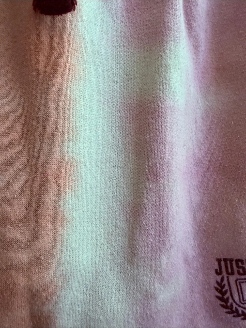 Justice Pink Peach Lavender Tie-Dye Drawstring Skort